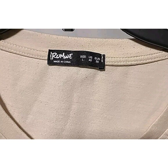 Romwe Graphic Tshirt-NASA Teddy Bear Space Astronaut-khaki Lrg Streetwear - Picture 3 of 6